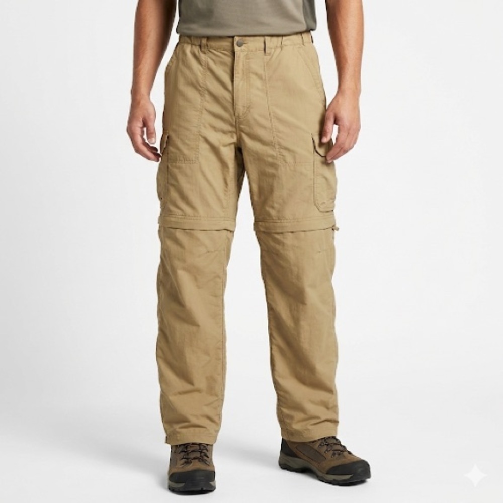 REI hiking pants zip off convertible cargo men’s L